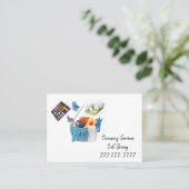 Cartes de visite, Services de nettoyage (Debout devant)