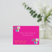 Cartes de visite, Services de nettoyage (Debout devant)