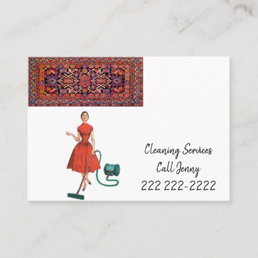 Cartes de visite, Services de nettoyage (Devant)