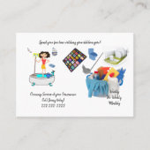 Cartes de visite, Services de nettoyage de dame (Devant)