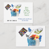 Cartes de visite, Services de nettoyage de dame (Devant / Derrière)
