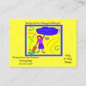 Cartes de visite, Services de nettoyage de dame (Devant)