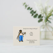 Cartes de visite, Services de nettoyage de dame (Debout devant)