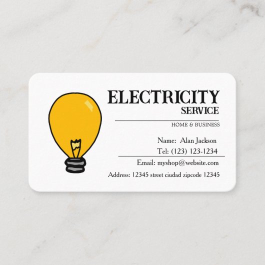 Cartes de visite SERVICES ÉLECTRIQUES (Devant)