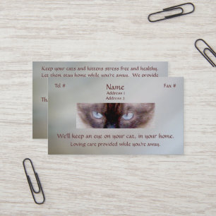 Cartes de visite Siamese Eyes