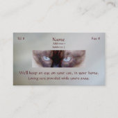 Cartes de visite Siamese Eyes (Devant)