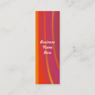 Cartes de visite Signets Abstraits Orange