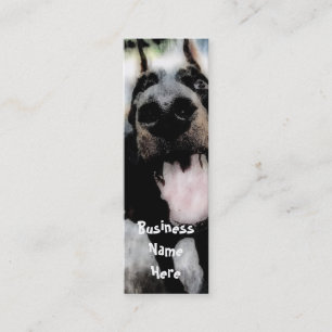 Cartes de visite Signets de Grunge Dog