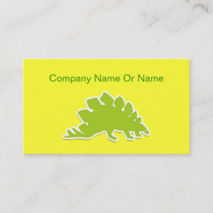 Cartes de visite silhouette de dinosaure