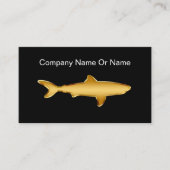 Cartes de visite silhouette de requin (Devant)
