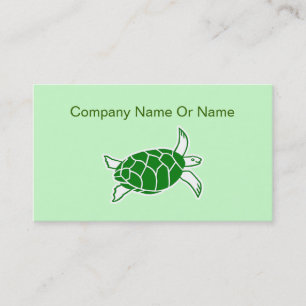 Cartes de visite silhouette de tortue marine