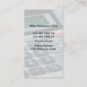 Cartes de visite Simple comptable expert-comptable