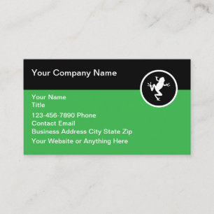 Cartes de visite Simple Logo Grenouille Animal Thè