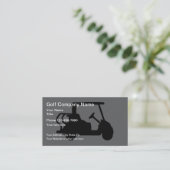 Cartes de visite Simple thème golf (Debout devant)