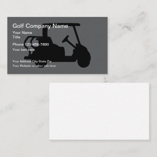 Cartes de visite Simple thème golf