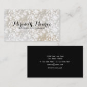 Cartes de visite simplement chics de Bokeh (Devant / Derrière)