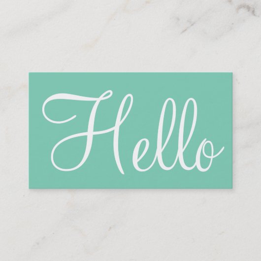 Cartes de visite simples (Devant)