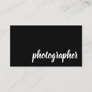 Cartes de visite simples à typographie noire moder
