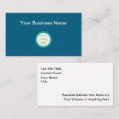 Cartes de visite simples avec logo d'entreprise (Devant / Derrière)