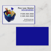 Cartes de visite simples d'alimentations (Devant / Derrière)