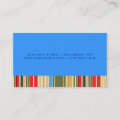 Cartes de visite simples de bandes (Dos)