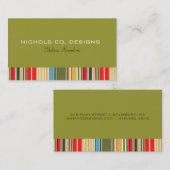 Cartes de visite simples de bandes (Devant / Derrière)