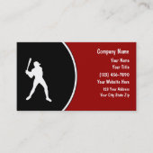 Cartes de visite simples de baseball (Devant)