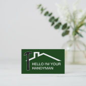 Cartes de visite simples de bricoleur (Debout devant)
