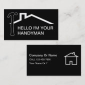 Cartes de visite simples de bricoleur (Devant / Derrière)