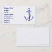 Cartes de visite simples de canotage (Devant / Derrière)