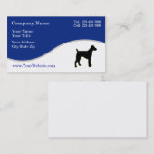 Cartes de visite simples de chien (Devant / Derrière)