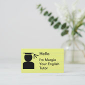 Cartes de visite simples de cours particuliers (Debout devant)