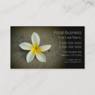 Cartes de visite simples de coutume de fleur de