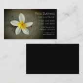 Cartes de visite simples de coutume de fleur de (Devant / Derrière)