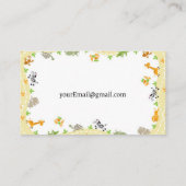 Cartes de visite simples de garde d'enfants (Dos)