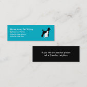 Cartes de visite simples de garde d'enfants (Devant / Derrière)