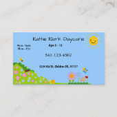 Cartes de visite simples de garderie (Devant)