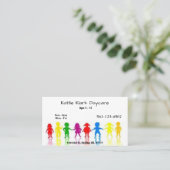 Cartes de visite simples de garderie (Debout devant)