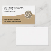 Cartes de visite simples de gastroentérologue (Devant / Derrière)
