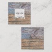 Cartes de visite simples de grain en bois (Devant / Derrière)