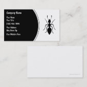 Cartes de visite simples de lutte contre les (Devant / Derrière)