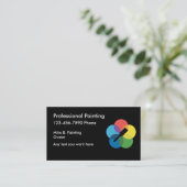 Cartes de visite simples de peintre (Debout devant)