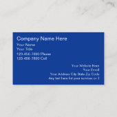 Cartes de visite simples de peintre (Dos)