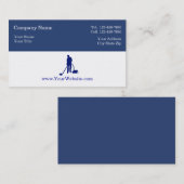 Cartes de visite simples de plancher (Devant / Derrière)