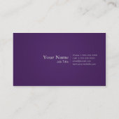 Cartes de visite simples de Profressional dans le (Dos)