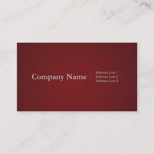 Cartes de visite simples de Profressional en rouge (Devant)