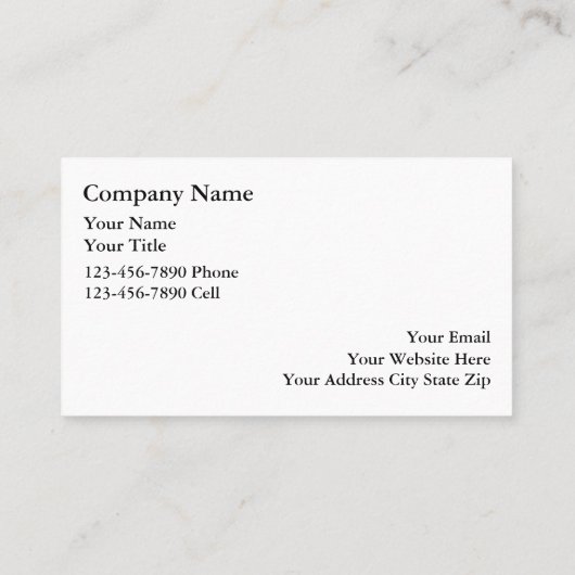 Cartes de visite simples de requins (Dos)