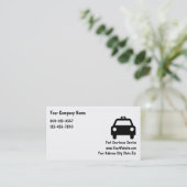 Cartes de visite simples de taxi (Debout devant)