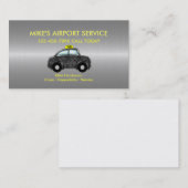 Cartes de visite simples de taxi d'aéroport (Devant / Derrière)