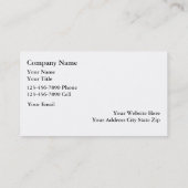 Cartes de visite simples de toilettage d'animal (Dos)